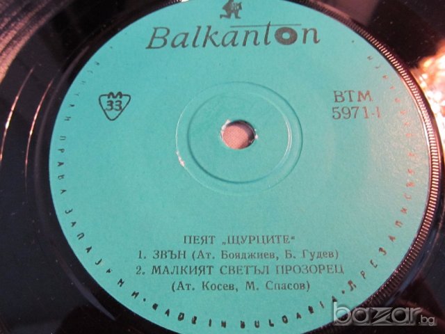 Малка Грамофонна плоча - Шурците рок български рок - издание 70 те години !, снимка 3 - Грамофонни плочи - 18838311