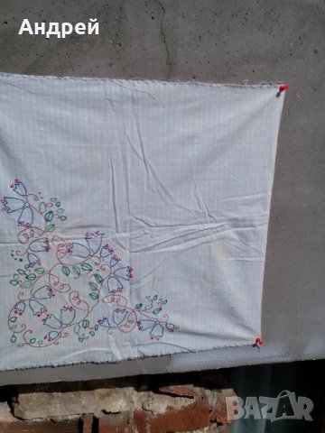 Стара бродирана покривка #16, снимка 3 - Антикварни и старинни предмети - 24739055