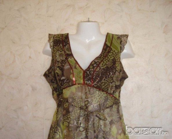 Прекрасна ефирна туника-потник, L , снимка 4 - Туники - 18235282