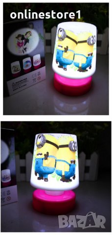 LED нощна лампа - миниони, снимка 6 - Настолни лампи - 22734173