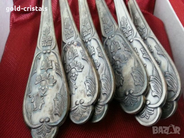  руски посребрени лъжици  лъжички, снимка 6 - Антикварни и старинни предмети - 22847666