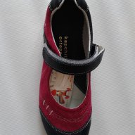 Детски обувки за момиче от естествена кожа с лепенка, елегантни, снимка 6 - Детски маратонки - 9725883