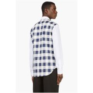 3.1 PHILLIP LIM WHITE PLAID PANEL Мъжка Риза size M, снимка 1 - Ризи - 12809982