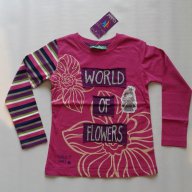 Детска блуза за момиче 100% памук- лилаво и  розово, снимка 1 - Детски Блузи и туники - 9568875