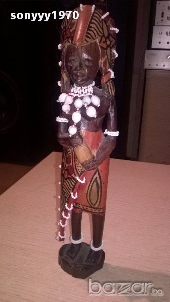 Африканска фигура от дърво-31х7см-внос швеицария, снимка 1