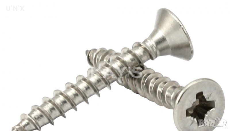 Винтове за дърво 5х30 PZ бяло поцинковани 500 броя, снимка 1