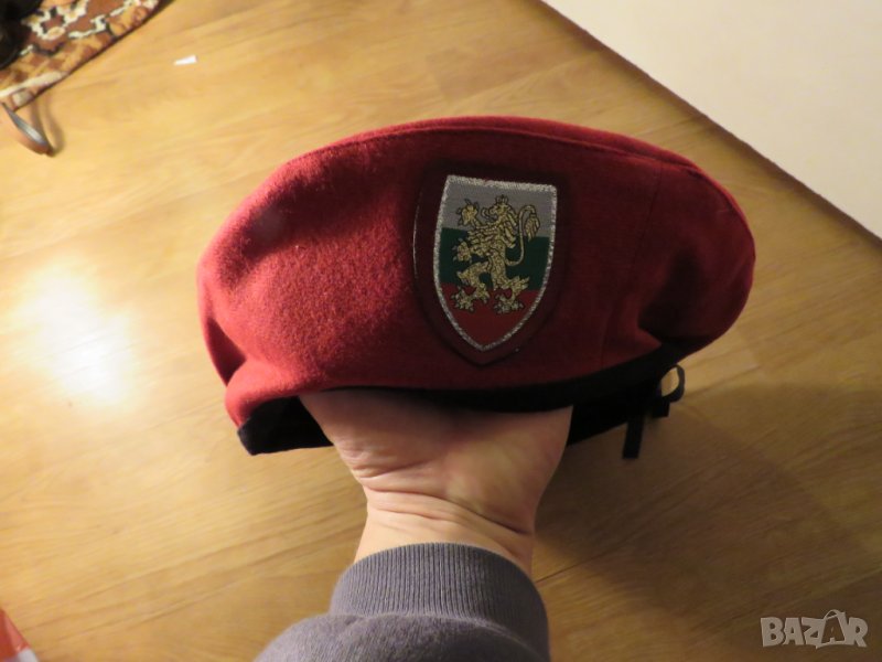 Червена барета, БНА, Българска армия - размер 62 см. Старо военно производство армейска, снимка 1