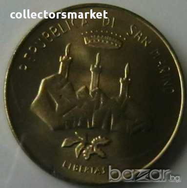 20 лири 1986, Сан Марино, снимка 2 - Нумизматика и бонистика - 8720565
