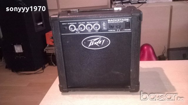 peavey backstage-guitar amplifier-30х30х18см-внос англия, снимка 3 - Ресийвъри, усилватели, смесителни пултове - 19576059