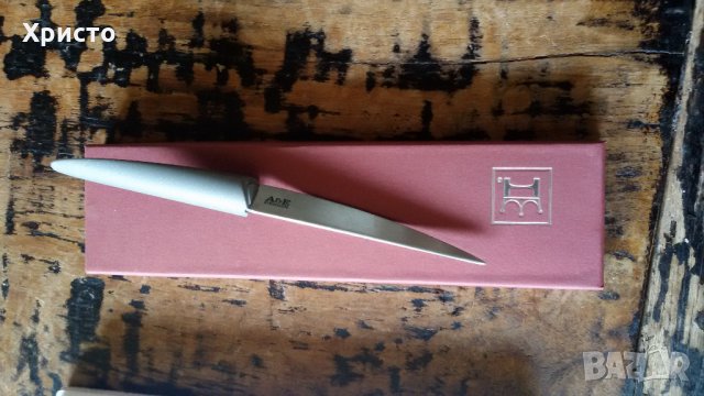 линия метална канцеларска с нож за писма произведени в Германия, дизайнерски, в подаръчни кутии, снимка 4 - Ученически пособия, канцеларски материали - 22549050
