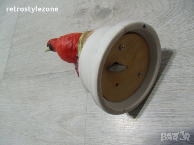 № 2427 стара музикална фигура / статуетка  - механично навиваща се латерна  - височина 17 см , диаме, снимка 5 - Други ценни предмети - 23557369