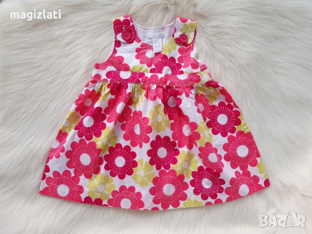 Рокля H&M 4-6 месеца (68см - 74см.) , снимка 4 - Бебешки рокли - 24913726