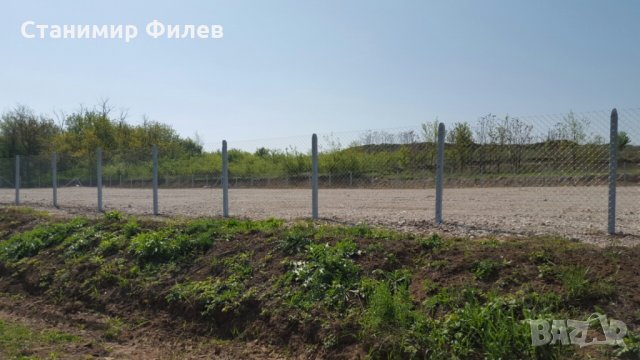 Ограда с Циментови колове и Поцинкована Мрежа, снимка 6 - Дограми - 25165321