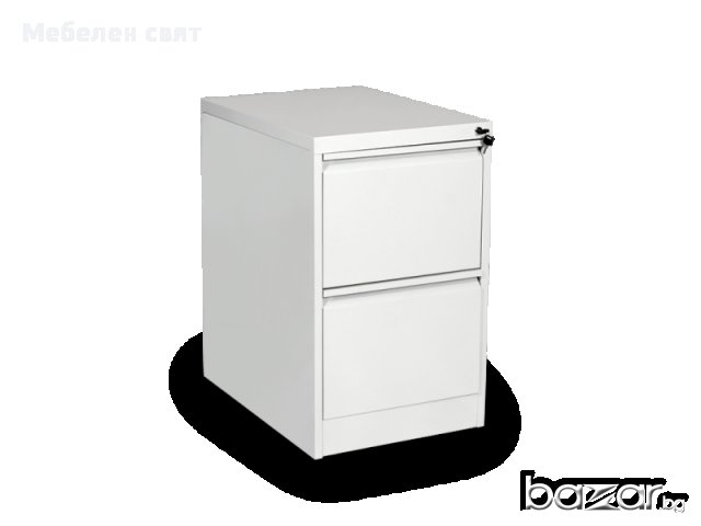 Метален шкаф за документи кардекс с две чекмеджета 72/46/72см, снимка 3 - Гардероби - 16371351