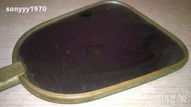 АНТИКА-ретро огледало-внос швеицария-30х12см, снимка 10 - Колекции - 21819943