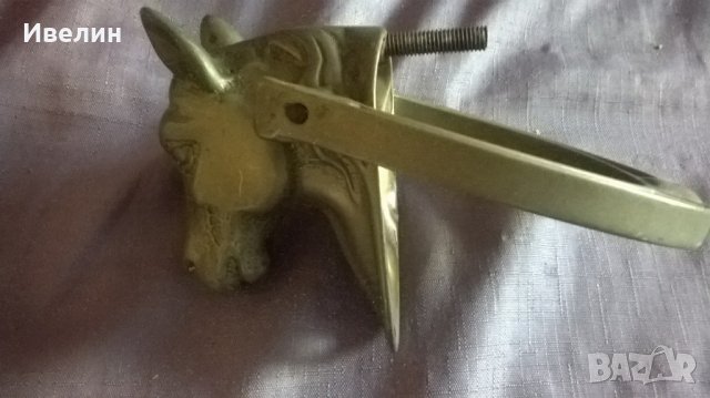 старо бронзово чукало,хлопка за врата, снимка 4 - Антикварни и старинни предмети - 25658709