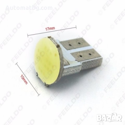 LED Диодна крушка 6LED COB 12V T10, снимка 4 - Аксесоари и консумативи - 23992622