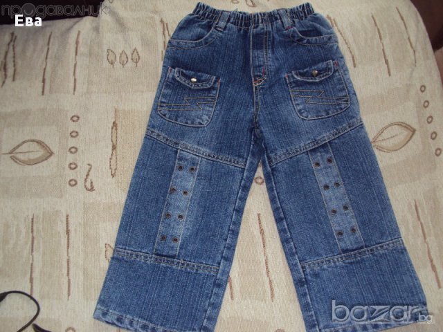 Страхотни детски дънки 3-4г., снимка 1 - Детски панталони и дънки - 15906183