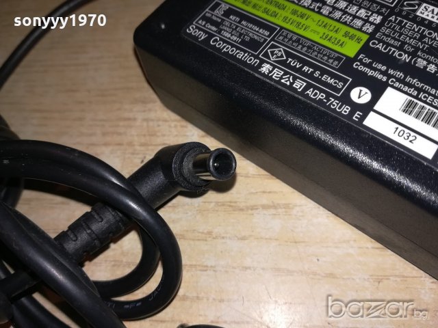 ПОРЪЧАНО-sony vgp-ac19v37 ac adapter 19v/3.9a-внос франция, снимка 9 - Оригинални зарядни - 20793767