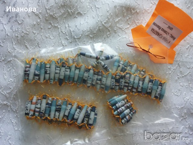 Ръчна изработка на бижута от хартия и квилинг  0.50лв лакирани са със декопажен лак, снимка 16 - Колиета, медальони, синджири - 18409380