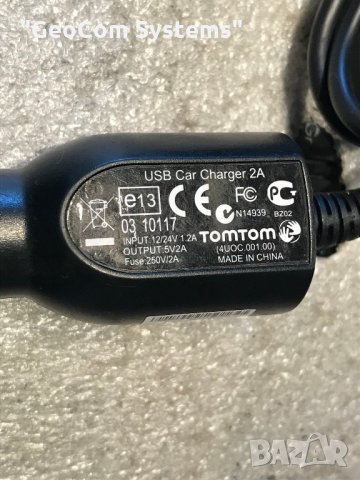 Том Том оригинално зарядно за кола/камион (12/24V, 2A, Mini USB), снимка 2 - Други - 22259006