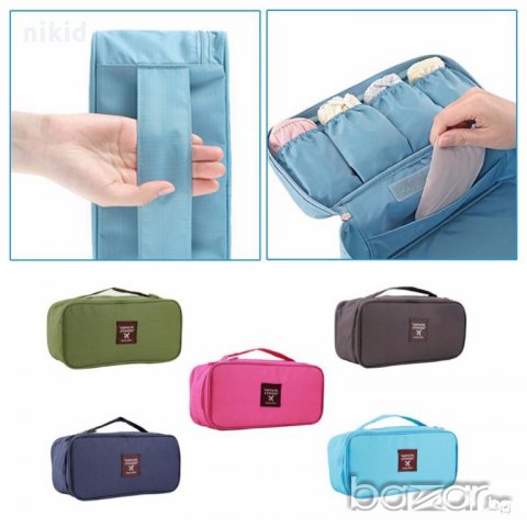 пътна чанта органайзер за пътуване козметичка за бельо с няколко разделения, снимка 3 - Чанти - 15056484