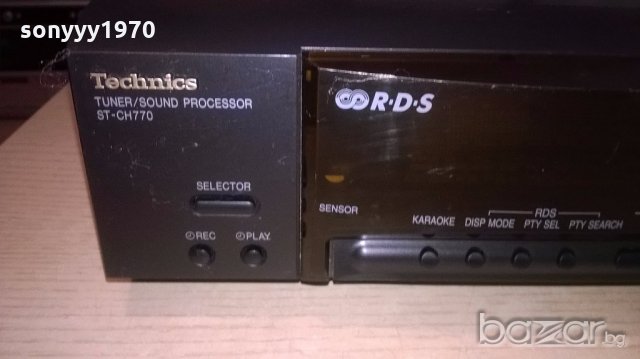 technics st-ch770 tuner/sound processor-made in japan, снимка 5 - Ресийвъри, усилватели, смесителни пултове - 18423723