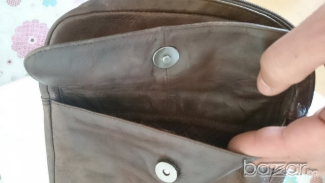 чанта естествена кожа тип раничка, снимка 5 - Спортна екипировка - 19610227