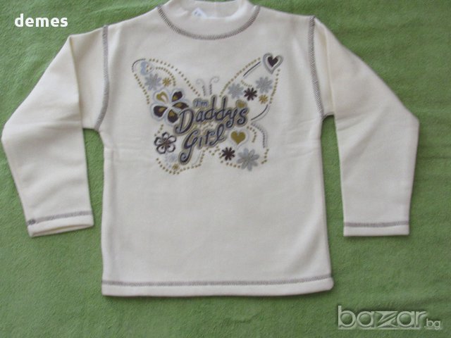 Детски блузон с пеперуда, нов, размер, 110 , снимка 7 - Детски Блузи и туники - 17299906