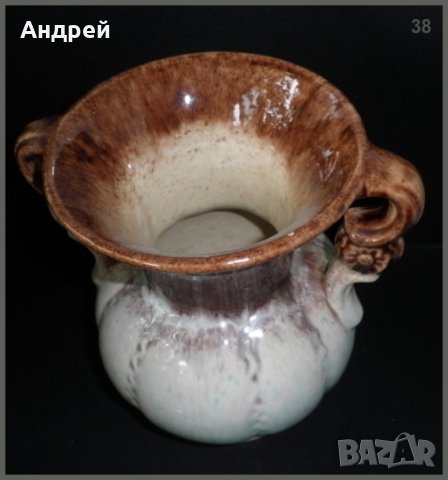 Голяма и красива керамична ваза с формата на амфора, снимка 3 - Вази - 22895119