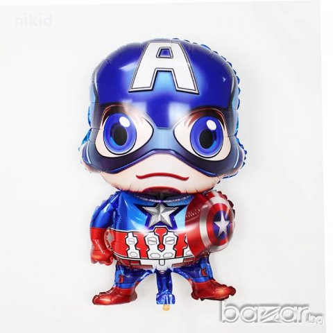 Captain America Капитан Америка огромен фолио фолиев гигант балон хелий или въздух парти рожден ден