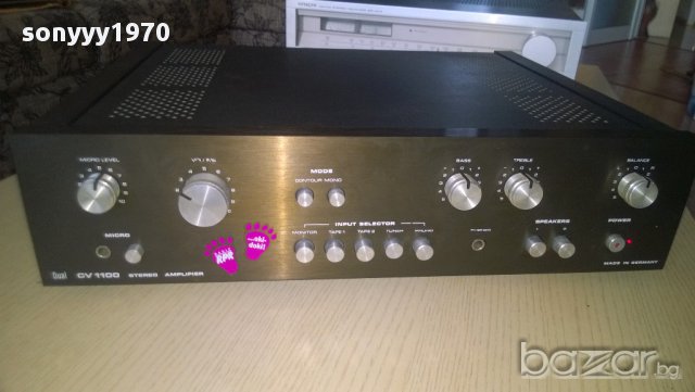 dual cv-1100 stereo amplifier-внос швеицария, снимка 2 - Ресийвъри, усилватели, смесителни пултове - 8577872