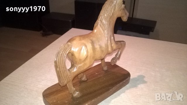 SOLD-кон-дървен-made in philippines-20х20х9см-внос швеицария, снимка 5 - Колекции - 22062223