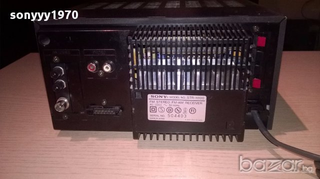 Sony str-h100-stereo receiver-made in japan-внос швеицария, снимка 10 - Ресийвъри, усилватели, смесителни пултове - 12855350