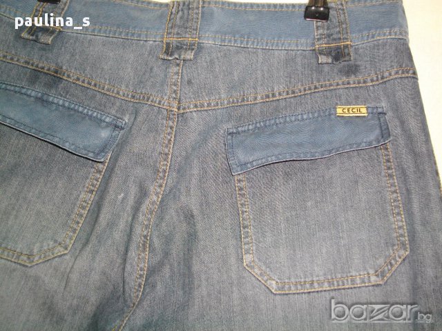 Дънкови бермуди тип шалвари "Cecil" / голям размер, снимка 5 - Къси панталони и бермуди - 14164701