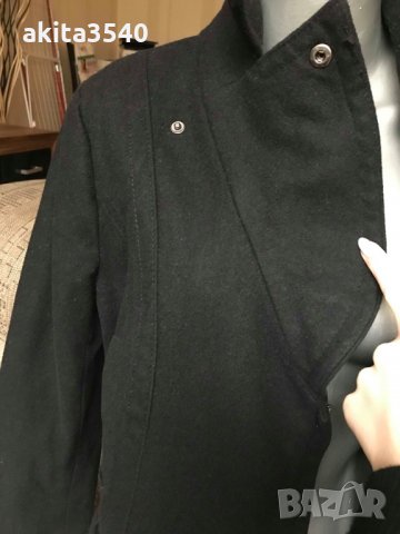 Късо черно палто, снимка 8 - Палта, манта - 24291665