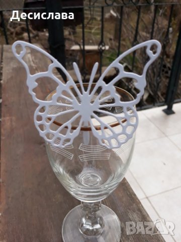 Декорация за чаши Пеперуда, снимка 8 - Декорация за дома - 24783836