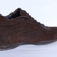 Кафяви велурени обувки FREEMOOD, снимка 3 - Маратонки - 20685650