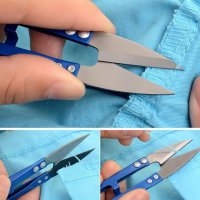 605 Метална шивашка ножичка за почистване клъцки кръцки ножички, снимка 2 - Други инструменти - 23329660