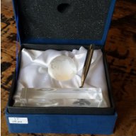 комплект глобус,химикалка и поставка кристал, снимка 4 - Други ценни предмети - 17995407