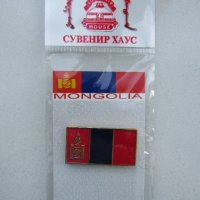  Значка - флаг на Монголия с магнитно закопчаване, снимка 2 - Други ценни предмети - 24389122