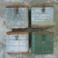 Стари военни метални кутии ( военен , военна , войнишка , войнишки , армейска , military ) , снимка 2 - Антикварни и старинни предмети - 26090761