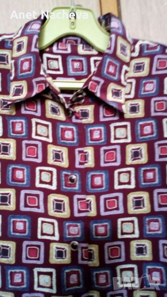 Дамска риза на шарени квадрати за лято, снимка 1