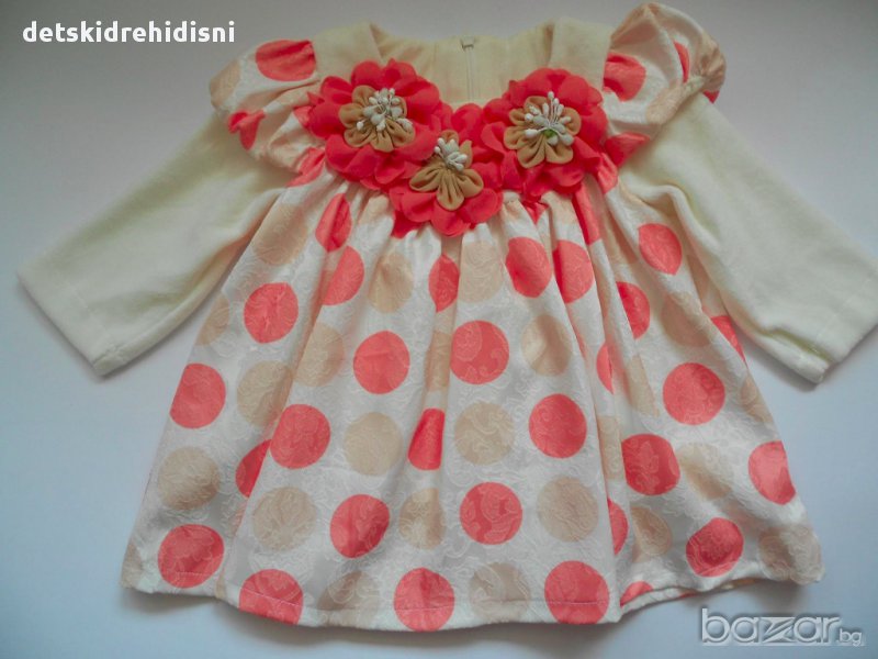 SALE Бебешка официална рокля 56,62-68см., снимка 1