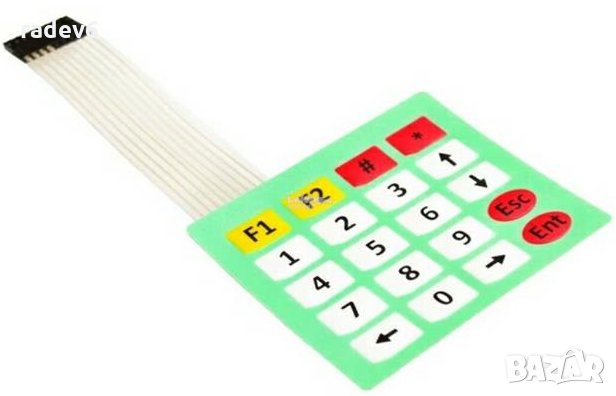 Мембранна клавиатура 4x5, Ардуино / Arduino, снимка 1