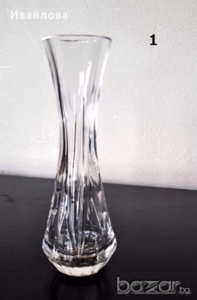 Кристални вази - различни форми и размери, снимка 1