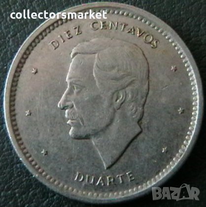 10 сентаво 1987, Доминиканска република, снимка 1