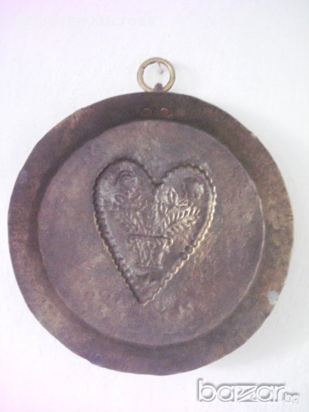 Стара бронзова фруктиера с мед, снимка 1