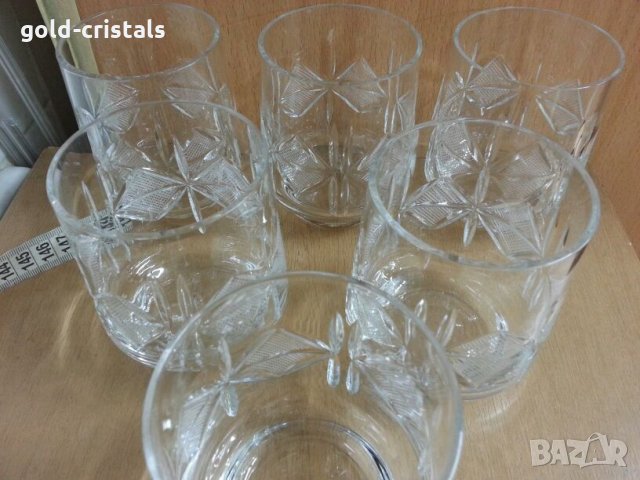 Кристални чаши за уиски, снимка 7 - Антикварни и старинни предмети - 23534552