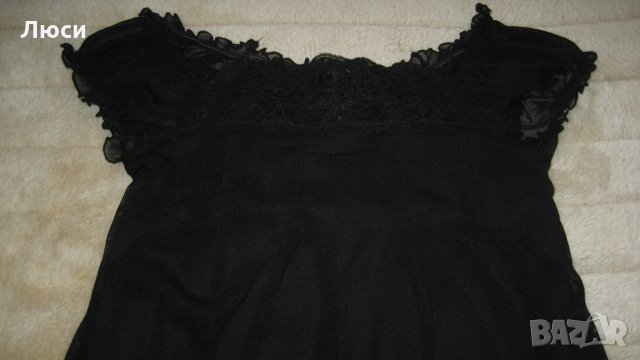 рокля черна-ефирна, снимка 10 - Рокли - 23703593